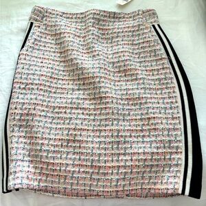 Maeve by Anthropologie NWT peach and pink tweed skirt